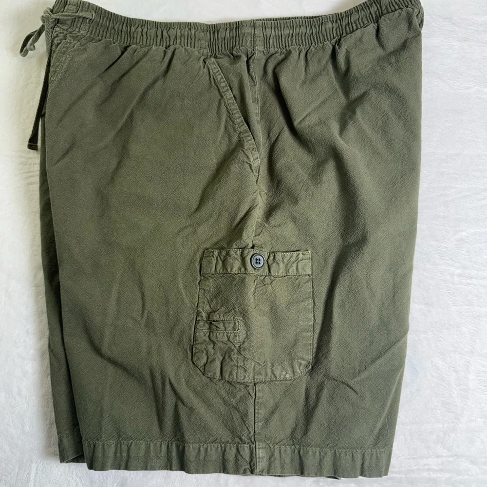 Pappagallo Olive Green Cargo Drawstring‎ Shorts